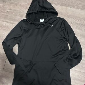 Gymshark Black Pullover Hoodie Sweater